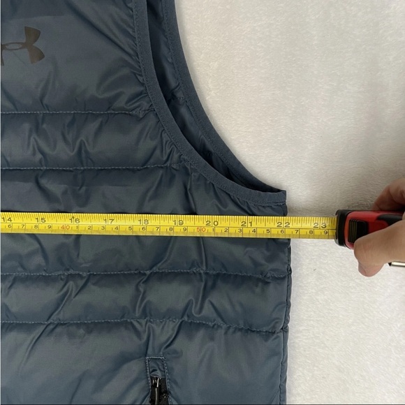 Under Armor Storm Cold Gear Puffer Vest Sz L Mechanic Blue 600 Down Outdoor NWT - Picture 15 of 15